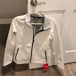 White North Face coat